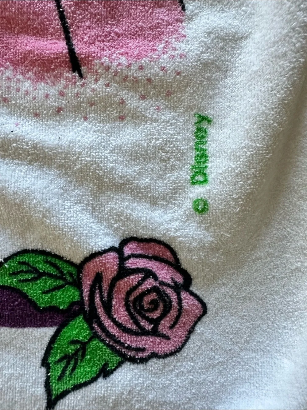 Vintage Disney Beauty and the Beast Princess Towel